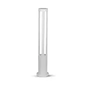 Kép 1/7 - V-TAC 10W kültéri LED lámpa oszlop 80 cm, hideg fehér, fehér házzal - SKU 8327