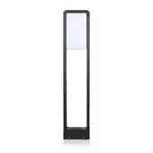 Kép 1/8 - V-TAC 10W kültéri LED lámpa oszlop 80 cm, hideg fehér, fekete házzal - SKU 20115