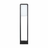 Kép 1/8 - V-TAC 10W kültéri LED lámpa oszlop 80 cm, természetes fehér, fekete házzal - SKU 2120114