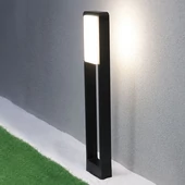 V-TAC 10W kültéri LED lámpa oszlop 80 cm, természetes fehér, fekete házzal - SKU 2120114