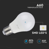 Kép 4/7 - V-TAC 11W E27 meleg fehér LED égő csomag (3 db) - SKU 7352