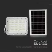 Kép 6/15 - V-TAC 12000mAh napelemes LED reflektor 15W hideg fehér, 1200 Lumen, fehér házzal - SKU 7843