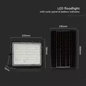 Kép 3/15 - V-TAC 12000mAh napelemes LED reflektor 15W hideg fehér, 1200 Lumen, fekete házzal - SKU 7825