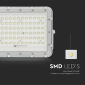 Kép 4/15 - V-TAC 12000mAh napelemes LED reflektor 15W természetes fehér, 1200 Lumen, fehér házzal - SKU 7844