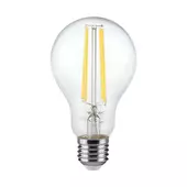 Kép 1/5 - V-TAC 12W E27 hideg fehér filament A60 LED égő - SKU 217460