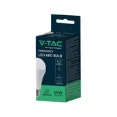 Kép 1/7 - V-TAC 12W E27 természetes fehér A80 LED égő, akkumulátorral - SKU 7794