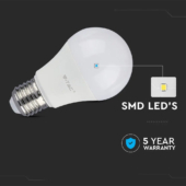 Kép 5/7 - V-TAC 12W E27 természetes fehér dimmelhető LED égő - SKU 20184