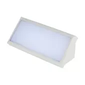 Kép 1/8 - V-TAC 12W kültéri fali LED lámpa hideg fehér, fehér házzal, 100 Lm/W - SKU 6815