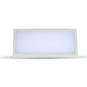 Kép 5/8 - V-TAC 12W kültéri fali LED lámpa hideg fehér, fehér házzal, 100 Lm/W - SKU 6815