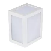 Kép 8/10 - V-TAC 12W kültéri, fehér, szögletes fali LED lámpa természetes fehér - SKU 218335