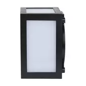 Kép 8/10 - V-TAC 12W kültéri, fekete, szögletes fali LED lámpa hideg fehér - SKU 218342