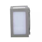 Kép 7/9 - V-TAC 12W kültéri, szürke, szögletes fali LED lámpa hideg fehér - SKU 8339