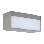 Kép 1/10 - V-TAC 12W kültéri, téglatest alakú, fali LED lámpa hideg fehér - SKU 218244
