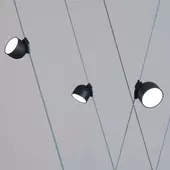 Kép 12/12 - V-TAC 12W lámpa szövetszalag rendszerhez, meleg fehér, homokfújt fekete ház - SKU 23106
