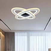 V-TAC 130W Dekoratív ovális mennyezeti lámpa, fényerőszabályozható, RGB+CCT - SKU 15360