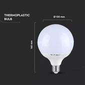 V-TAC 13W E27 meleg fehér dimmelhető LED égő - SKU 4254