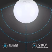 V-TAC 13W E27 meleg fehér dimmelhető LED égő - SKU 4254
