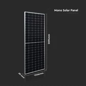 V-TAC 14 darab 450W Mono félcellás szolár panel, napelem, 2094x1038x35mm - SKU 11554