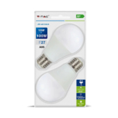 Kép 1/7 - V-TAC 15W E27 hideg fehér LED égő csomag (2 db) - SKU 7302