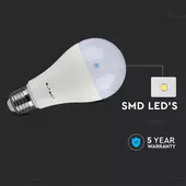 Kép 3/7 - V-TAC 15W E27 meleg fehér LED égő - SKU 159