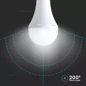 Kép 6/7 - V-TAC 15W E27 természetes fehér A90 LED égő, akkumulátorral - SKU 7795