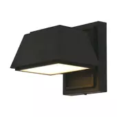 Kép 1/7 - V-TAC 15W kültéri fali LED lámpa, fekete házzal, meleg fehér - SKU 10564