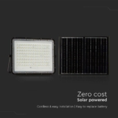 Kép 6/15 - V-TAC 16000mAh napelemes LED reflektor 20W természetes fehér, 1800 Lumen, fekete házzal - SKU 7828