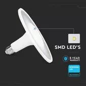 Kép 3/12 - V-TAC 18W E27 meleg fehér akril LED UFO égő - SKU 2784