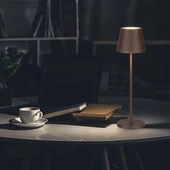 V-TAC 1.5W Corten barna, érintéssel vezérelhető akkumulátoros LED lámpa, meleg fehér - SKU 23446