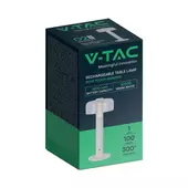 Kép 1/8 - V-TAC 1W fehér, érintéssel vezérelhető akkumulátoros LED lámpa, meleg fehér - SKU 7941