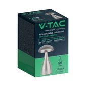 V-TAC 1W pezsgőarany, érintéssel vezérelhető akkumulátoros LED gomba alakú lámpa, CCT - SKU 7897