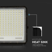 Kép 5/15 - V-TAC 20000mAh napelemes LED reflektor 30W hideg fehér, 2600 Lumen, fekete házzal - SKU 7829
