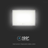 Kép 10/15 - V-TAC 20000mAh napelemes LED reflektor 30W hideg fehér, 2600 Lumen, fekete házzal - SKU 7829