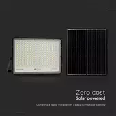 Kép 6/15 - V-TAC 20000mAh napelemes LED reflektor 30W természetes fehér, 2600 Lumen, fekete házzal - SKU 7830