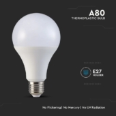 Kép 4/7 - V-TAC 20W E27 természetes fehér A80 LED égő, 120LM/W - SKU 21238