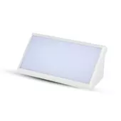 Kép 1/8 - V-TAC 20W kültéri fali LED lámpa hideg fehér, fehér házzal, 100 Lm/W - SKU 6818