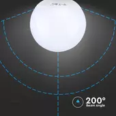 Kép 6/6 - V-TAC 22W E27 G120 hideg fehér LED égő - SKU 2120023