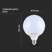 V-TAC 22W E27 G120 természetes fehér LED égő - SKU 2120022