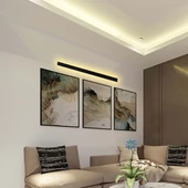 V-TAC 23W lineáris fali LED lámpa, 141cm, antracit, természetes fehér - SKU 10439