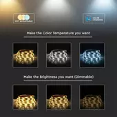 Kép 4/12 - V-TAC 24V RGB+CCT IP65 LED szalag, SMD 5050, 60 LED/m - SKU 2896