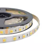 Kép 1/9 - V-TAC 24V CCT, változtatható színhőmérsékletű IP20 LED szalag, SMD 2835, 120 LED/m - SKU 2897