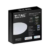 Kép 1/15 - V-TAC 24W csillagos mennyezeti, 28 cm okos LED lámpa, RGB+CCT, 100 Lm/W - SKU 7694