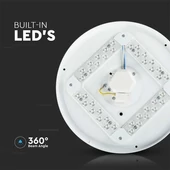 V-TAC 24W csillagos, mennyezeti LED lámpa, ø35 cm, változtatható szinhőmérséklettel - SKU 217606