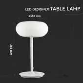 Kép 2/9 - V-TAC 25W dimmelhető asztali LED lámpa, meleg fehér - SKU 40081