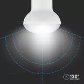 Kép 6/9 - V-TAC 2.9W E14 hideg fehér R39 LED égő - SKU 21212