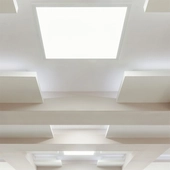 Kép 9/10 - V-TAC 2in1 felszerelhetőségű LED panel természetes fehér 40W 60 x 60cm, 110 Lm/W - SKU 638011