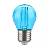 Kép 1/5 - V-TAC 2W E27 kék filament G45 LED égő - SKU 217412