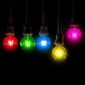 Kép 5/5 - V-TAC 2W E27 piros filament G45 LED égő - SKU 217413
