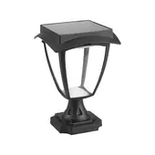 Kép 1/7 - V-TAC 2W napelemes LED állólámpa, IP65, meleg - hideg fehér fénnyel, matt fekete házzal - SKU 2893