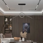V-TAC 30W designer kétágú csillár, természetes fehér, fekete házzal, 105 Lm/W - SKU 6933